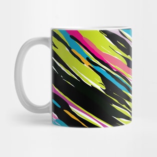 Abstract Vibrant Multicolor Tropical Leaf Mug